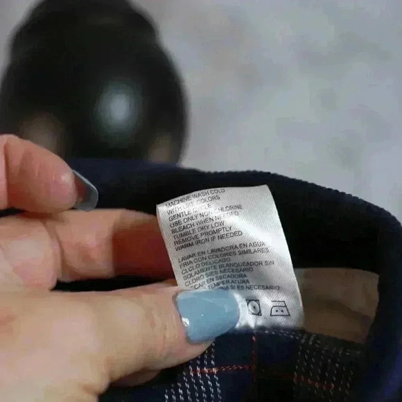 Kids IZOD Size 5 navy blue 100% Cotton corduroy jacket flannel lining, pockets - Picture 11 of 11